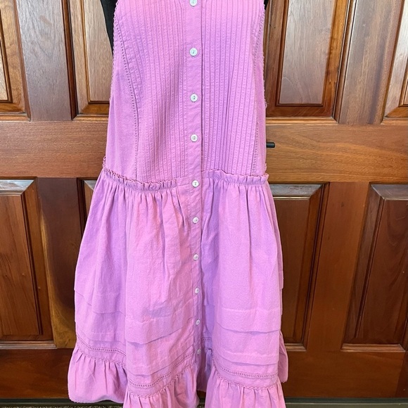 Free People Desert Days Dramatic Orchid Mini Tier Dress Prairie Sundress Medium - Picture 4 of 9